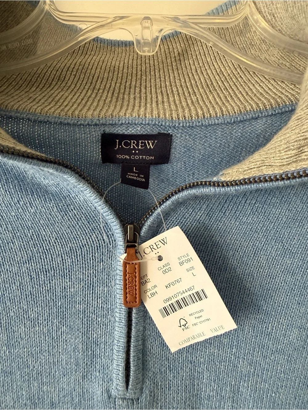 J. Crew light blue